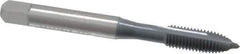 OSG - 1/4-28 UNF, 2 Flute, elektraLUBE Finish, High Speed Steel Spiral Point Tap - Plug Chamfer, Right Hand Thread, 2-1/2" OAL, 1" Thread Length, 2B Class of Fit, Series 105 - Exact Industrial Supply