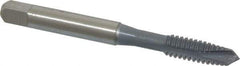 OSG - 1/4-20 UNC, 3 Flute, elektraLUBE Finish, High Speed Steel Spiral Point Tap - Plug Chamfer, Right Hand Thread, 2-1/2" OAL, 1" Thread Length, 2B Class of Fit, Series 105 - Exact Industrial Supply