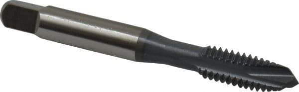 OSG - 5/16-18 UNC, 3 Flute, elektraLUBE Finish, High Speed Steel Spiral Point Tap - Plug Chamfer, Right Hand Thread, 2-23/32" OAL, 1-1/8" Thread Length, 2B Class of Fit, Series 105 - Exact Industrial Supply
