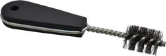 Value Collection - 1-1/4" Long x 7/8" Diam Steel Hand Pipe Brush - Single Spiral, 160mm OAL, 0.2" Wire Diam, 0.213" Shank Diam - Industrial Tool & Supply