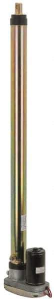 Thomson Industries - 24" Stroke Len, 30% Duty Cycle, 12 Volt, Performance PakLinear Electromechanical Actuator - DC Input, 0.4" per Second, 1,500 Lb Capacity - Industrial Tool & Supply