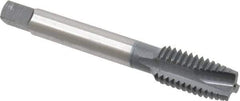 OSG - 1/2-13 UNC, 3 Flute, elektraLUBE Finish, High Speed Steel Spiral Point Tap - Plug Chamfer, Right Hand Thread, 3-3/8" OAL, 1-21/32" Thread Length - Exact Industrial Supply