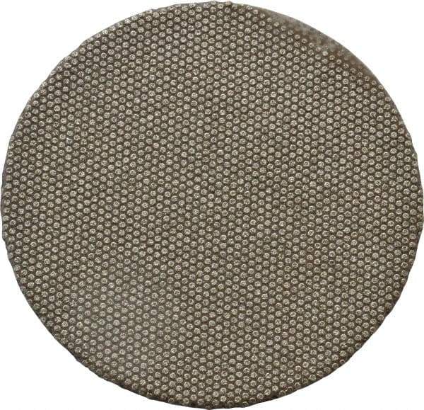 Norton - 2" Diam, 120 Grit Diamond Adhesive PSA Disc - Medium Grade, Black, Cloth Backing, Flexible - Industrial Tool & Supply