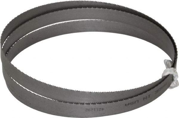 Lenox - 18 TPI, 4' 4-1/4" Long x 1/2" Wide x 0.025" Thick, Welded Band Saw Blade - Bi-Metal, Toothed Edge, Raker Tooth Set, Flexible Back, Contour Cutting - Industrial Tool & Supply