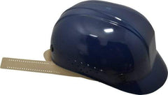 North - 4-Point Suspension, High Density Polyethylene Bump Cap - Pinlock, Vented, Navy Blue - Industrial Tool & Supply