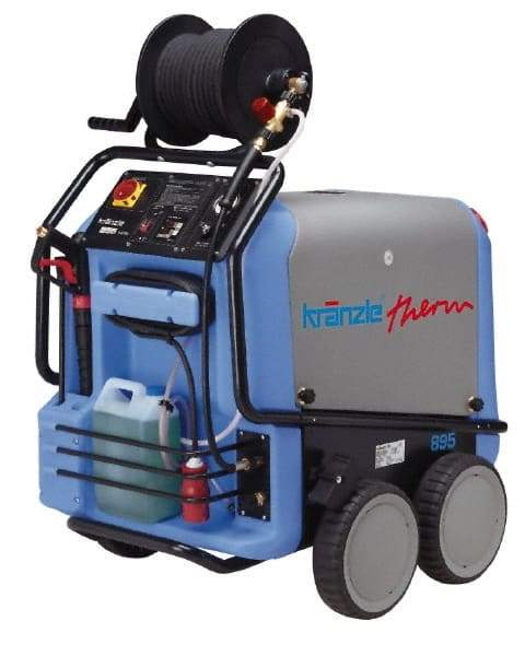 Kranzle - Electric, 5 hp, 2,500 psi, 3.3 GPM, Hot Water Pressure Washer - 66' Hose, 220 Max Volts - Industrial Tool & Supply