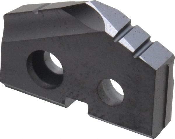 Allied Machine and Engineering - 21/32" Diam x 1/8" Thick, Seat Code 0, 132° Included Angle Spade Drill Insert - TiAlN Coated, Carbide, Grade K20, Series T-A - Industrial Tool & Supply