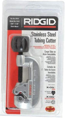 Ridgid - 3/16" to 1-1/8" Pipe Capacity, Tube Cutter - Cuts Copper, Aluminum, Brass - Industrial Tool & Supply