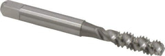 OSG - 1/4-20 UNC 3 Flute 3B Bottoming Spiral Flute Tap - High Speed Steel, Bright Finish, 2-1/2" OAL, Right Hand Flute, Right Hand Thread, H3, Series 106/107 - Exact Industrial Supply