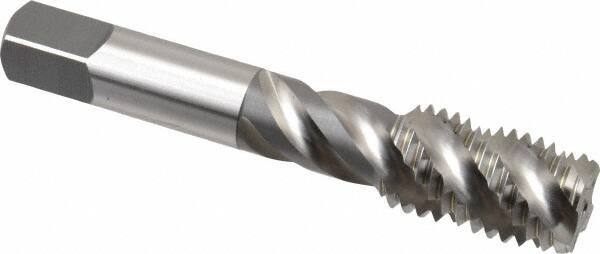 OSG - 3/4-10 UNC 4 Flute Bottoming Spiral Flute Tap - High Speed Steel, Bright Finish, 4-1/4" OAL, Right Hand Flute, Right Hand Thread, H3, Series 106/107 - Industrial Tool & Supply