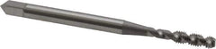 OSG - M3x0.50 Metric Coarse 2 Flute 6H Bottoming Spiral Flute Tap - High Speed Steel, Bright Finish, 1-15/16" OAL, Right Hand Flute, Right Hand Thread, D3, Series 142 - Exact Industrial Supply