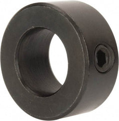 Climax Metal Products - 11/16" Bore, Steel, Set Screw Shaft Collar - 1-1/4" Outside Diam, 9/16" Wide - Industrial Tool & Supply