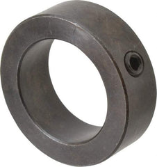 Climax Metal Products - 1-11/16" Bore, Steel, Set Screw Shaft Collar - 2-1/2" Outside Diam, 13/16" Wide - Industrial Tool & Supply