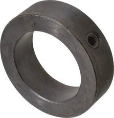 Climax Metal Products - 2-3/16" Bore, Steel, Set Screw Shaft Collar - 3-1/4" Outside Diam, 15/16" Wide - Industrial Tool & Supply