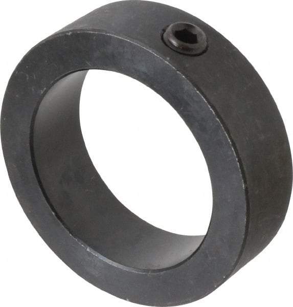 Climax Metal Products - 2-1/2" Bore, Steel, Set Screw Shaft Collar - 3-1/2" Outside Diam, 1" Wide - Industrial Tool & Supply