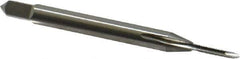 OSG - #00-96 UNS, 2 Flute, Bright Finish, High Speed Steel Spiral Point Tap - Plug Chamfer, Right Hand Thread, 1-9/16" OAL, 1/4" Thread Length, 0.141" Shank Diam, Series S110 - Exact Industrial Supply