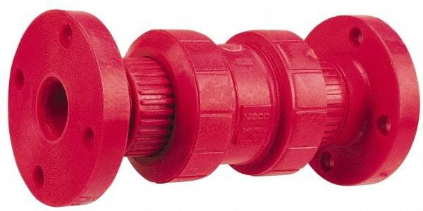 NIBCO - 2" PVDF Check Valve - Flanged, 1,360 WOG - Industrial Tool & Supply
