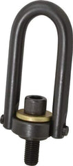 Jergens - 5,000 Lb Load Capacity Safety Engineered Center Pull Hoist Ring - 100 Ft/Lb Torque, 3/4 - 10 Thread, Alloy Steel - Industrial Tool & Supply