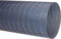 Made in USA - 2' Long, 5" Diam, Polypropylene Plastic Rod - Natural (Color) - Industrial Tool & Supply