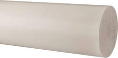 Made in USA - 1' Long, 7" Diam, Polypropylene Plastic Rod - Natural (Color) - Industrial Tool & Supply