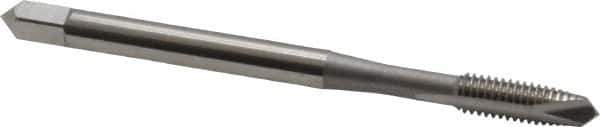 OSG - #4-40 UNC, H2, 2 Flutes, Plug Chamfer, Bright Finish, High Speed Steel Spiral Point STI Tap - 1-7/8" OAL, 0.141" Shank Diam, 9/16" Thread Length, Series 125 - Exact Industrial Supply