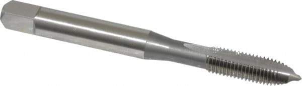 OSG - #10-32 UNF, H3, 2 Flutes, Plug Chamfer, Bright Finish, High Speed Steel Spiral Point STI Tap - 2-3/8" OAL, 0.194" Shank Diam, 7/8" Thread Length, Series 125 - Exact Industrial Supply