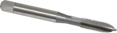 OSG - #10-32 UNF, H3, 2 Flutes, Plug Chamfer, Bright Finish, High Speed Steel Spiral Point STI Tap - 2-3/8" OAL, 0.194" Shank Diam, 7/8" Thread Length, Series 125 - Exact Industrial Supply