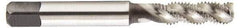 Heli-Coil - #10-24 UNC, 3 Flute, Bottoming Chamfer, Bright Finish, High Speed Steel Spiral Flute STI Tap - Right Hand Flute, 2-1/2" OAL, 0.255" Shank Diam, 1" Thread Length, 3B Class of Fit - Exact Industrial Supply