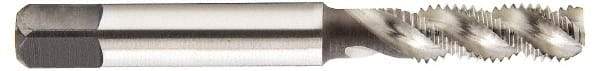 Heli-Coil - #12-24 UNC, 3 Flute, Bottoming Chamfer, Bright Finish, High Speed Steel Spiral Flute STI Tap - Right Hand Flute, 2-23/32" OAL, 0.318" Shank Diam, 1-1/8" Thread Length, 3B Class of Fit - Exact Industrial Supply