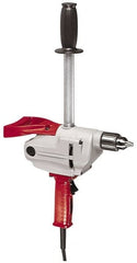 Milwaukee Tool - 1/2" Keyed Chuck, 650 RPM, Spade Handle Electric Drill - Industrial Tool & Supply