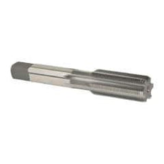 OSG - 5/8-24 UNEF 6 Flute Bright Finish High Speed Steel Straight Flute Standard Hand Tap - Bottoming, Right Hand Thread, 3-13/16" OAL, 1-13/16" Thread Length, H3 Limit, Oversize - Exact Industrial Supply