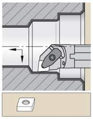 Kennametal - 3.03" Min Bore Diam, 16" OAL, 2-1/2" Shank Diam, A-DCLN-KC Indexable Boring Bar - CN.. Insert, Clamp Holding Method - Industrial Tool & Supply
