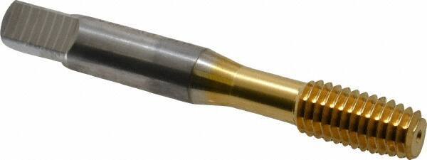 OSG - 3/8-16 UNC H5 Thread Limit Plug Thread Forming Tap - Cobalt, TiN Finish, 2-15/16" OAL, 1-1/4" Thread Length, Right Hand Thread, Series HY-PRO NRT - Exact Industrial Supply