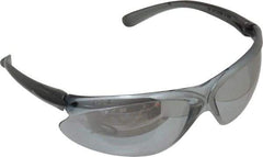 Honeywell - Silver Mirror Lenses, Frameless Safety Glasses - Scratch Resistant, Plastic Frame, Size Universal, Wrap Around - Industrial Tool & Supply