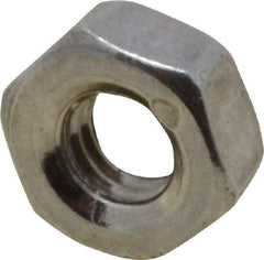 Value Collection - M3x0.50 Metric Coarse Stainless Steel Right Hand Hex Nut - 5.5mm Across Flats, 2.4mm High, Uncoated - Industrial Tool & Supply