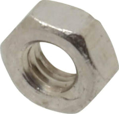 Value Collection - M3.5x0.60 Metric Coarse Stainless Steel Right Hand Hex Nut - 6mm Across Flats, 2.8mm High, Uncoated - Industrial Tool & Supply