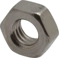 Value Collection - M4x0.70 Metric Coarse Stainless Steel Right Hand Hex Nut - 7mm Across Flats, 3.2mm High, Uncoated - Industrial Tool & Supply
