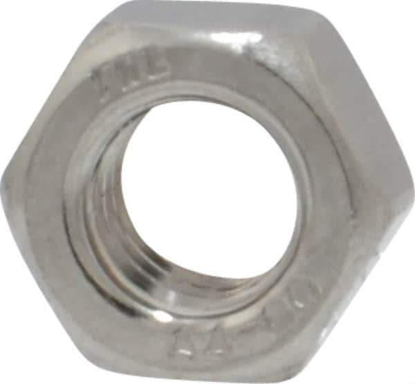 Value Collection - M5x0.80 Metric Coarse Stainless Steel Right Hand Hex Nut - 8mm Across Flats, 4mm High, Uncoated - Industrial Tool & Supply