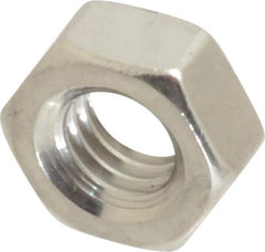 Value Collection - M6x1.00 Metric Coarse Stainless Steel Right Hand Hex Nut - 10mm Across Flats, 5mm High, Uncoated - Industrial Tool & Supply