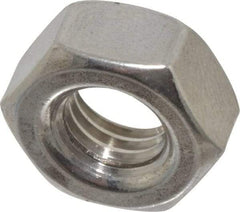 Value Collection - M10x1.50 Metric Coarse Stainless Steel Right Hand Hex Nut - 17mm Across Flats, 8mm High, Uncoated - Industrial Tool & Supply