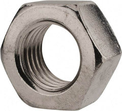 Value Collection - M20x2.50 Metric Coarse Stainless Steel Right Hand Hex Nut - 30mm Across Flats, 16mm High, Uncoated - Industrial Tool & Supply
