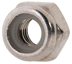 Value Collection - M3x0.50 Metric Coarse 316 & Austenitic Grade A4 Hex Lock Nut with Nylon Insert - 4mm High, Uncoated - Industrial Tool & Supply