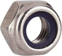 Value Collection - M5x0.80 Metric Coarse 316 & Austenitic Grade A4 Hex Lock Nut with Nylon Insert - 5mm High, Uncoated - Industrial Tool & Supply