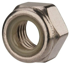 Value Collection - M14x2.00 Metric Coarse 316 & Austenitic Grade A4 Hex Lock Nut with Nylon Insert - 14mm High, Uncoated - Industrial Tool & Supply