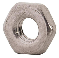 Value Collection - M3x0.50 Metric Coarse Stainless Steel Right Hand Hex Jam Nut - 5.5mm Across Flats, 1.8mm High, Uncoated - Industrial Tool & Supply