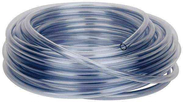 Parker - 1/2" ID x 5/8" OD, 1/16" Wall Thickness, 100' Long, Vinyl Tube - Clear, 30 Max psi, -40 to 150°F - Industrial Tool & Supply