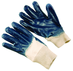 Nitrile Rubber Smooth Surface Gloves - Large (dozen pair) - Industrial Tool & Supply