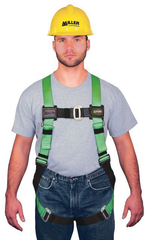 Miller HP Series Non-Stretch Harness w/Friction Buckle Shoulder Straps; Mating Buckle Leg Straps & Mating Buckle Chest Strap - Industrial Tool & Supply