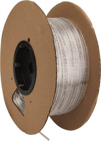 Parker - 1/8" ID x 3/16" OD, 1/32" Wall Thickness, 500' Long, Polyurethane Tube - Clear, 125 Max psi, 90 - 95 Shore A Hardness, -40 to 180°F - Industrial Tool & Supply