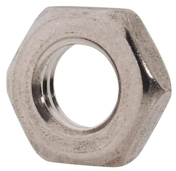 Value Collection - M6x1.00 Metric Coarse Stainless Steel Right Hand Hex Jam Nut - 10mm Across Flats, 3.2mm High, Uncoated - Industrial Tool & Supply